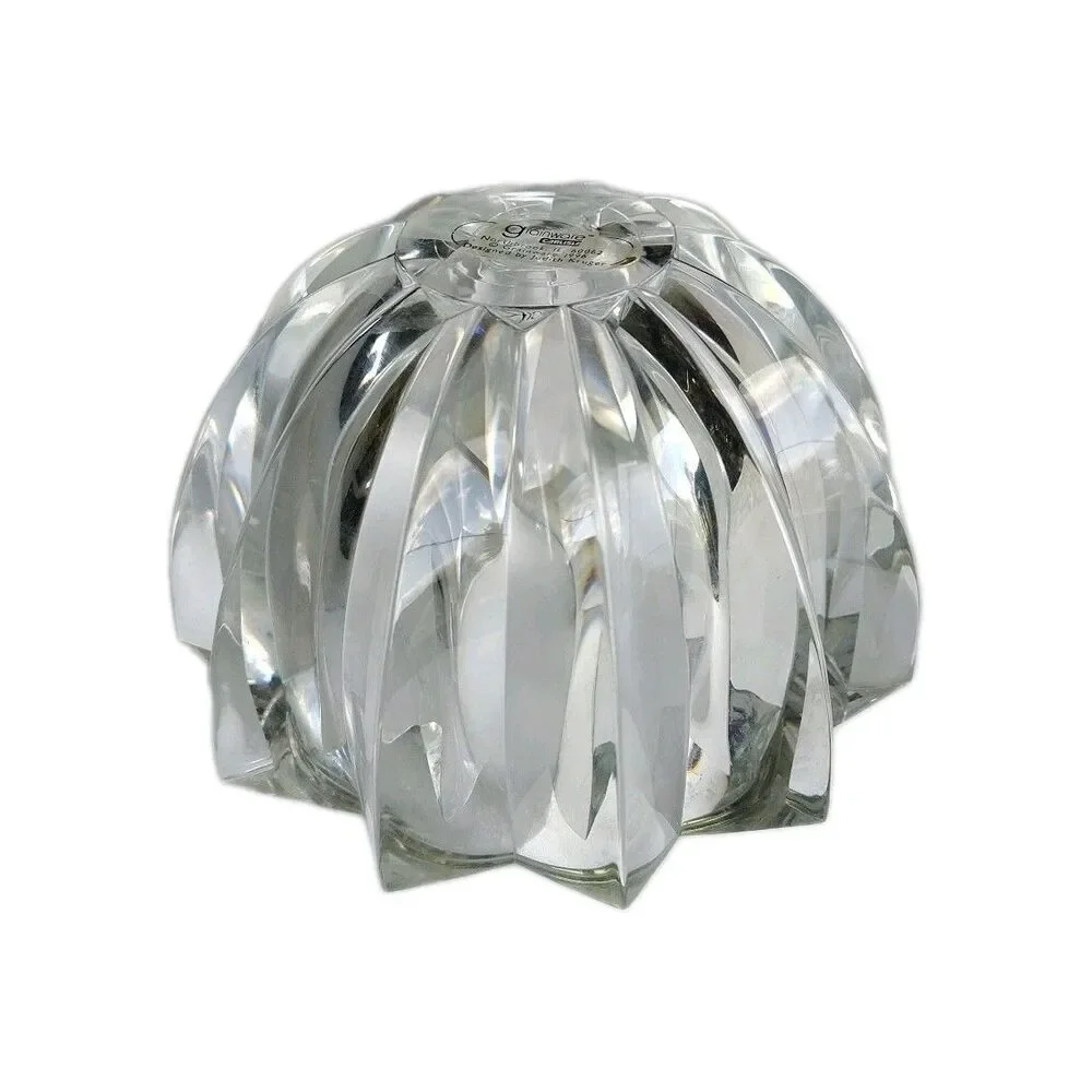 Vintage Grainware Carlisle Judith Kruger Lucite Acrylic Starburst Bowl Solid